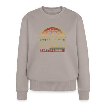 Geschenk 85. Geburtstag 1938 - Frauen Premium Bio Pullover - Taupe - Vorne - Julia (174cm)