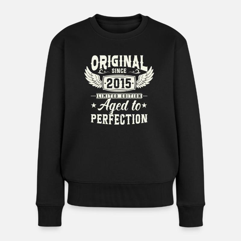 Legendäres 2015 - Frauen Premium Bio Pullover - Schwarz