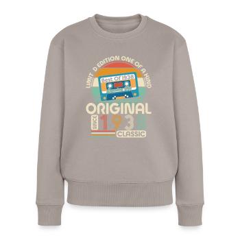 Vintage Birthday 1938 - Women's Premium Organic Jumper - taupe - Front - Julia (174cm)