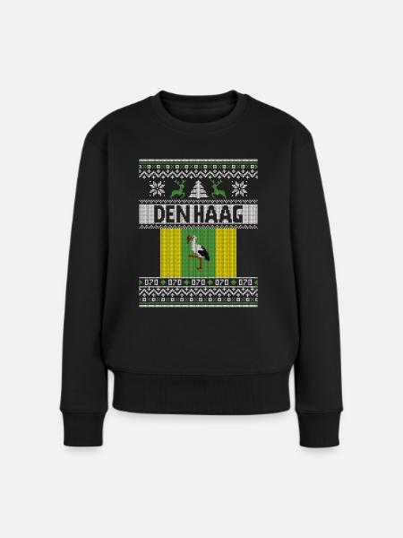 Falscher Weihnachtspullover Den Haag - Frauen Premium Bio Pullover - Schwarz