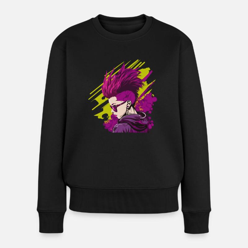 Neon Punk - Pull Premium bio Femme - noir