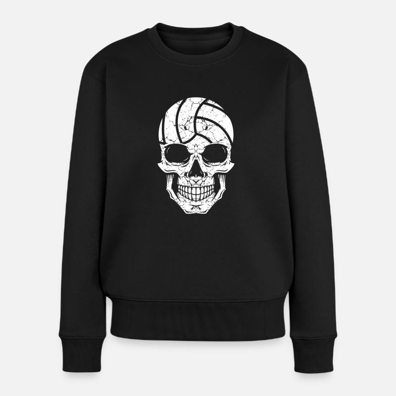 Volleyball - Frauen Premium Bio Pullover - Schwarz