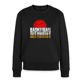 Basketball féminin - Pull Premium bio Femme - noir - Devant - Julia (174cm)