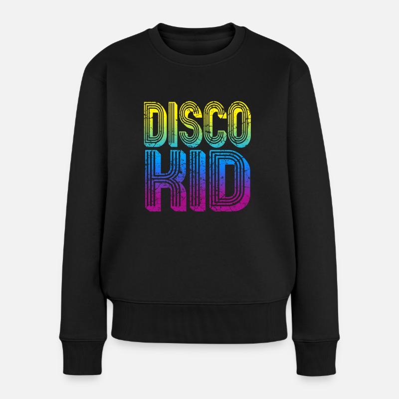 Disco kid - Women's Premium Organic Jumper - black