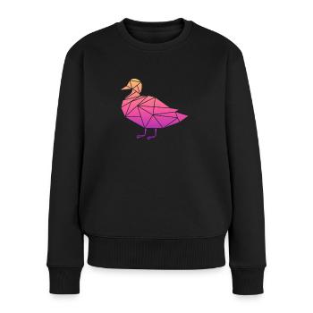Ducks Swimming Fly Waddle Rubber Duck Duck - Women's Premium Organic Jumper - black - Front - Julia (174cm)