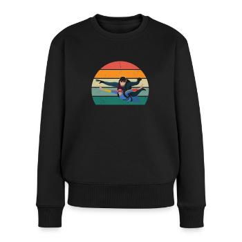 Parachutes Skydiving Skydivers - Women's Premium Organic Jumper - black - Front - Julia (174cm)