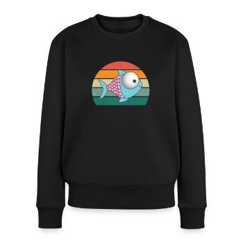 Fische Mondfisch manta Thunfisch Wasser Meer Ozean - Frauen Premium Bio Pullover - Schwarz - Vorne - Julia (174cm)