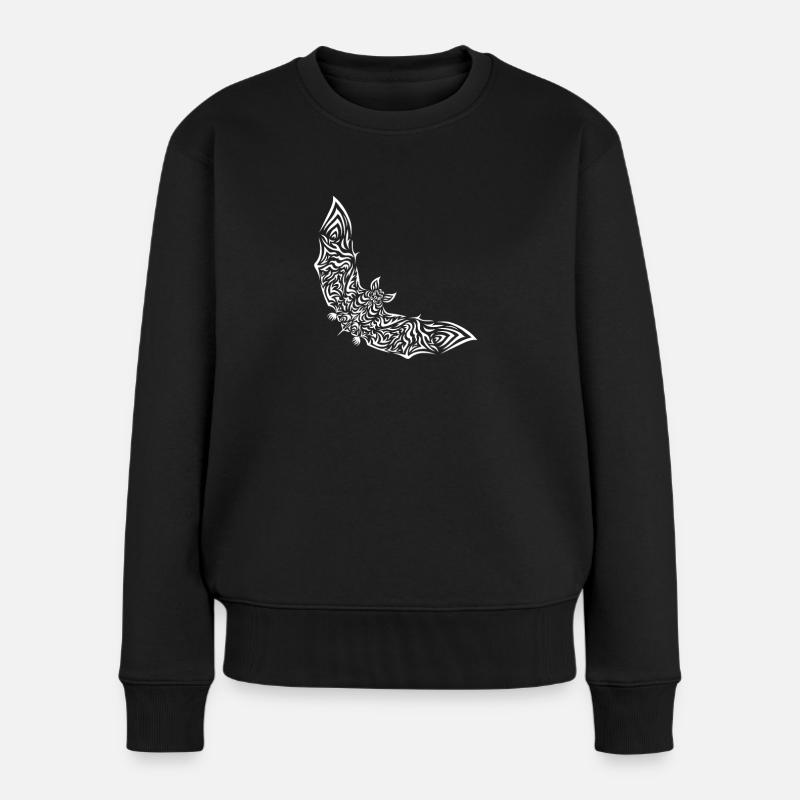 Fledermäuse Fledermaus Fledermausschutz Höhle - Frauen Premium Bio Pullover - Schwarz