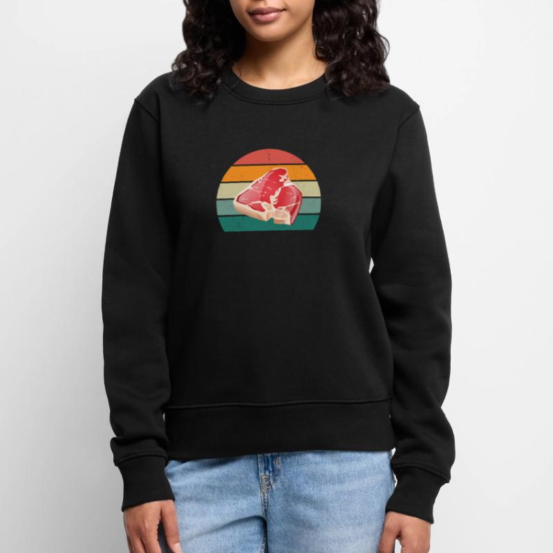 Boucher Fleischer Wurst croûte Fleischerei Fleischerei Fleisch Pull Premium bio Femme