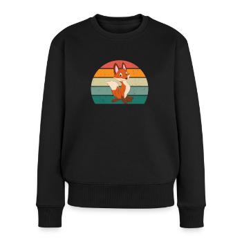 Foxes Fox family Stink like a fox smart - Women's Premium Organic Jumper - black - Front - Julia (174cm)