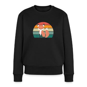 Foxes Fox family Stink like a fox smart - Women's Premium Organic Jumper - black - Front - Julia (174cm)
