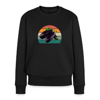 Plante Cultiver Terre Tomate Chou Carotte Légumes - Pull Premium bio Femme - noir - Devant - Julia (174cm)