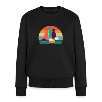 Board game Playing together Board game - Women's Premium Organic Jumper - black - Front - Julia (174cm)
