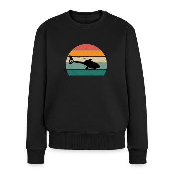 Pilot Pilot helicopter flight rotor helicopter - Women's Premium Organic Jumper - black - Front - Julia (174cm)