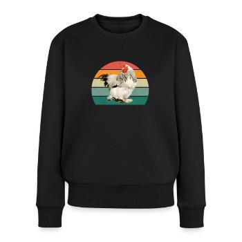 Rooster Hen Egg Eggs Chicks Chicken Coop Stall Chicken Chicken - Women's Premium Organic Jumper - black - Front - Julia (174cm)
