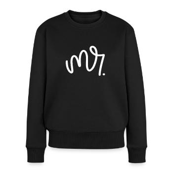 Heiraten Heirat Hochzeit Freund Freundin Ehe Liebe - Frauen Premium Bio Pullover - Schwarz - Vorne - Julia (174cm)