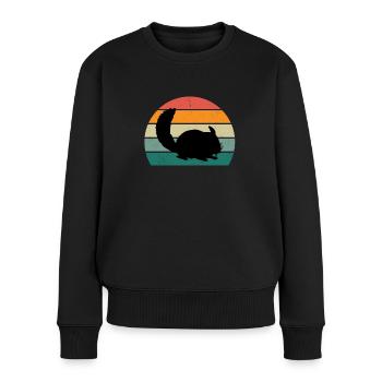 Nagetiere Nager Hamster Ratte Maus Eichhörnchen - Frauen Premium Bio Pullover - Schwarz - Vorne - Julia (174cm)