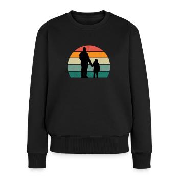 Papa Father Fathers Producer Additional Dad Bonus Father - Women's Premium Organic Jumper - black - Front - Julia (174cm)