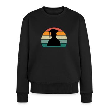 study student degree bachelor university - Women's Premium Organic Jumper - black - Front - Julia (174cm)