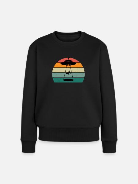 Aliens Alien Space Flying OVNIS OVNI - Pull Premium bio Femme - noir
