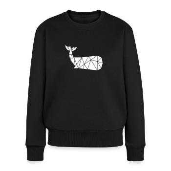 Baleines Baleine Mammifères Mammifères marins Baleine - Pull Premium bio Femme - noir - Devant - Julia (174cm)