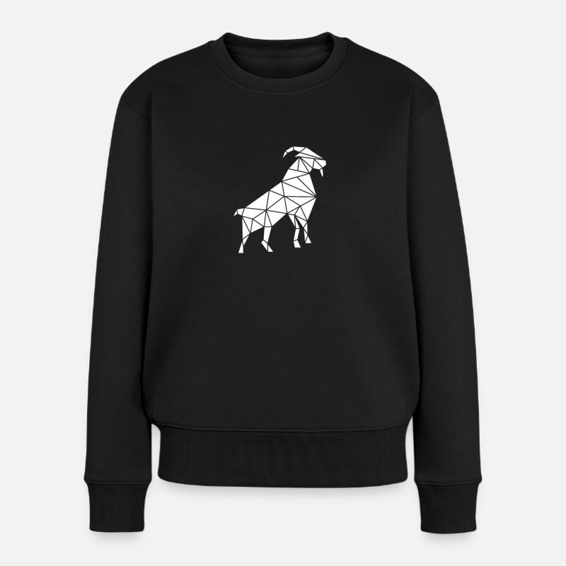 chèvre gémissant chèvre chèvre - Pull Premium bio Femme - noir
