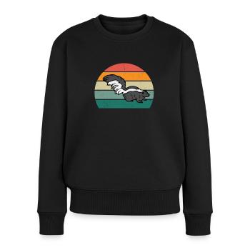 Les mouffettes puent les mammifères défendent la mouffette - Pull Premium bio Femme - noir - Devant - Julia (174cm)