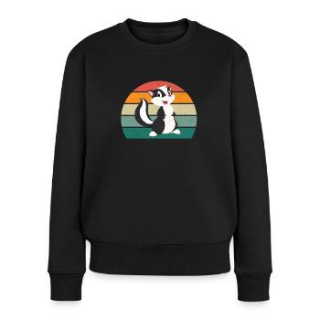 Les mouffettes puent les mammifères défendent la mouffette - Pull Premium bio Femme - noir - Devant - Julia (174cm)