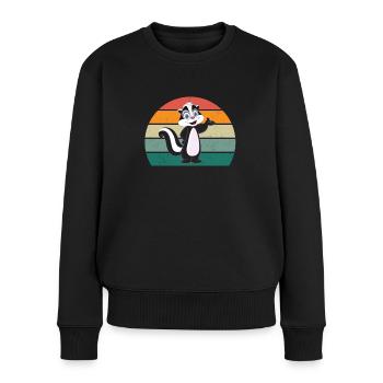 Les mouffettes puent les mammifères défendent la mouffette - Pull Premium bio Femme - noir - Devant - Julia (174cm)