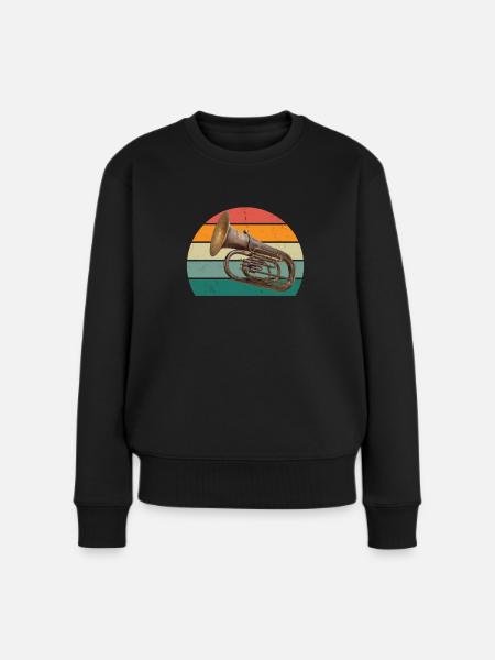 Tuba player Tuba player Brass instrument Tuba - Women's Premium Organic Jumper - black