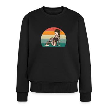 tatoo tattoo tattoowierer tattowierer körperkunst - Frauen Premium Bio Pullover - Schwarz - Vorne - Julia (174cm)