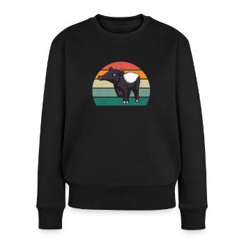 tapire tapirre elefanten elefant rüssel tapir - Frauen Premium Bio Pullover - Schwarz - Vorne - Julia (174cm)