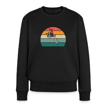 tatoo tattoo tattoowierer tattowierer körperkunst - Frauen Premium Bio Pullover - Schwarz - Vorne - Julia (174cm)