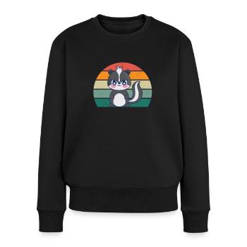 Les mouffettes puent les mammifères défendent la mouffette - Pull Premium bio Femme - noir - Devant - Julia (174cm)