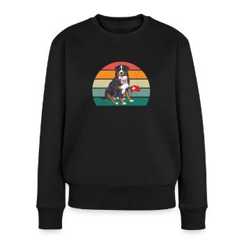 schweizerin schweizer schwizerdeutsch berg schweiz - Frauen Premium Bio Pullover - Schwarz - Vorne - Julia (174cm)