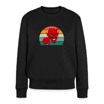 devil devilish satan evil hell fear horror - Women's Premium Organic Jumper - black - Front - Julia (174cm)
