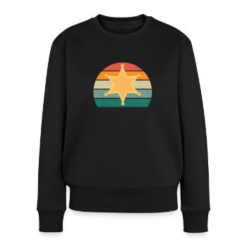 policeman policewoman order law enforcement officers police - Women's Premium Organic Jumper - black - Front - Julia (174cm)