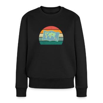 Reisen Reisender Reisender Ferien Urlauber Urlaub - Frauen Premium Bio Pullover - Schwarz - Vorne - Julia (174cm)
