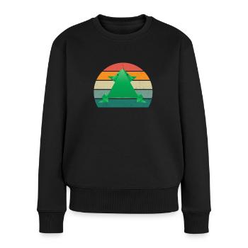 Papier Falten Papier falten Origamiformen Basteln - Frauen Premium Bio Pullover - Schwarz - Vorne - Julia (174cm)