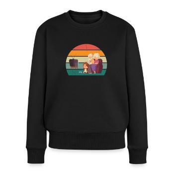 Grandpa Opi Grandfather, Grandmother Grandparents Grandchildren Grandma - Women's Premium Organic Jumper - black - Front - Julia (174cm)