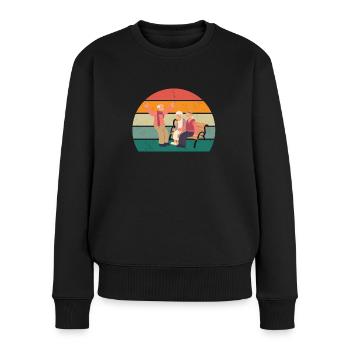 Grandpa Opi Grandfather, Grandmother Grandparents Grandchildren Grandma - Women's Premium Organic Jumper - black - Front - Julia (174cm)