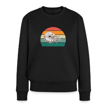 Meer Ozean Wasser Fisch Fische Krabbe Krebs Qualle - Frauen Premium Bio Pullover - Schwarz - Vorne - Julia (174cm)