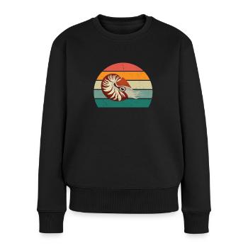 Meer Ozean Wasser Fisch Fische Krabbe Krebs Qualle - Frauen Premium Bio Pullover - Schwarz - Vorne - Julia (174cm)