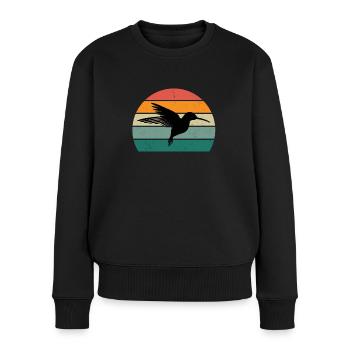 Hummingbirds fast wings wing beating hummingbird - Women's Premium Organic Jumper - black - Front - Julia (174cm)