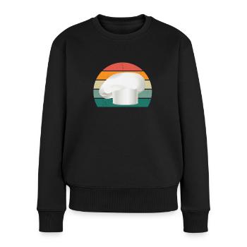 Kocher Koch Köchin Küche Restaurant Bar Bistro - Frauen Premium Bio Pullover - Schwarz - Vorne - Julia (174cm)