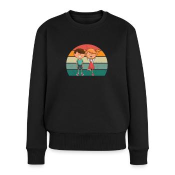 Children Kindergarten Play Young Girls Child - Women's Premium Organic Jumper - black - Front - Julia (174cm)