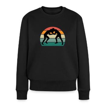 Kampfsportler Kampfsport Judo Aikido Karate Boxen - Frauen Premium Bio Pullover - Schwarz - Vorne - Julia (174cm)