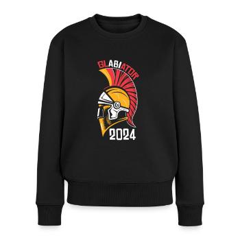 Glabiator Studium Abschlussklasse Abitur Abi 2024 - Frauen Premium Bio Pullover - Schwarz - Vorne - Julia (174cm)