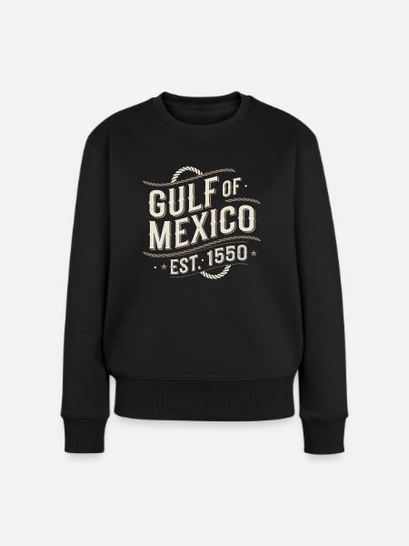 Gulf Of Mexico - Frauen Premium Bio Pullover - Schwarz