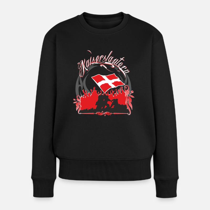 Kaiserslautern - Frauen Premium Bio Pullover - Schwarz